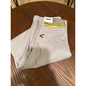 Easton Baseball Pants Boys Size xsmall Gray Elastic Waist band Double Knee